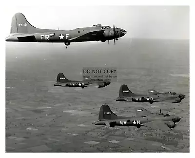 Boeing B-17 Flying Fortress In Bomber Formation Flight Ww2 Wwii 4x6 Photo • $7.97