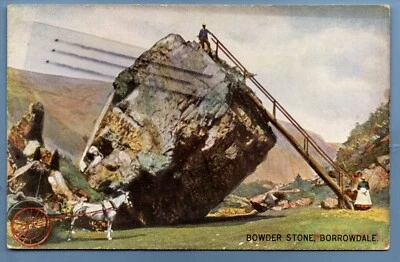 £0.99 • Buy Postcard Bowder Stone Borrowdale Lale District Cumbria Nr Keswick Watendlath