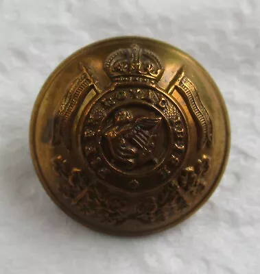 UK Army: 5th ROYAL IRISH LANCERS BRASS BUTTON  (Large 22mm 16th-5th Lancers) • £5.99