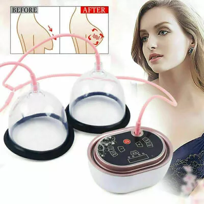 $54.99 • Buy C/D Cups Vacuum Therapy Breast Enlargement Butt Lift Body Massage Beauty Machine