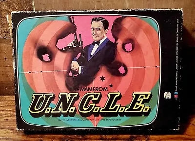 1966  MAN FROM UNCLE  Robert Vaughn Orig. ENGLISH JUMBO  CARD GAME  In The BOX • $139.99