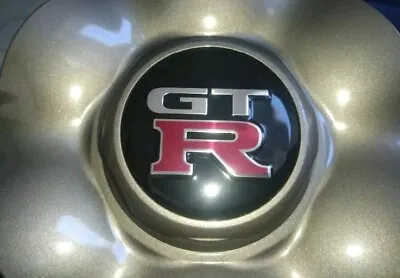 R34 Gtr Wheel Center Cap Badges / Emblem X4 To Suit Bnr34 Wheels Nissan Skyline • $59