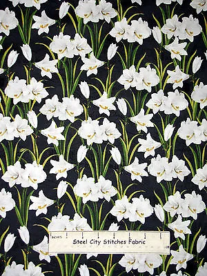 Flower Floral Garden Flowers #86344 Cotton Fabric Wilmington Holiday Magic YARD • $10.98