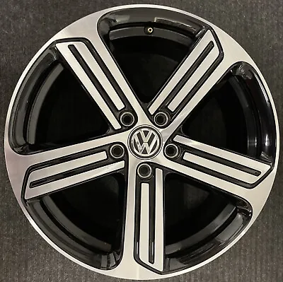 Genuine Volkswagen Golf R Cadiz Mk7/6 18 Inch Black/polish Single Alloy Wheel • $450