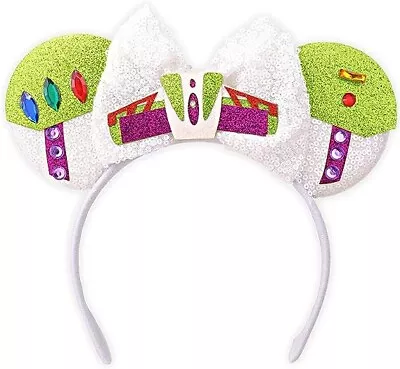 Buzz Sequin Mouse Ears Womens Movie Inspired Costume Headband With Bow One Size • $14.88