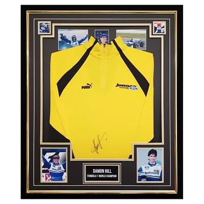 Signed Damon Hill Shirt Framed - Formula 1 World Champion Icon Jersey +COA • £599.99