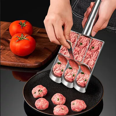 Meatball Machine Stainless Steel Kitchen Manual Meatball Maker Gadgets Cook-wq • £8