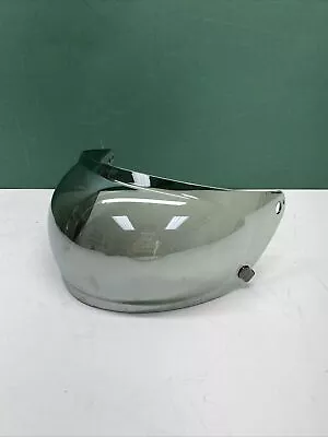 Visor Biltwell Gringo S Bubble Visor Chrome Mirror Polycarbonate Faceshield USED • $29