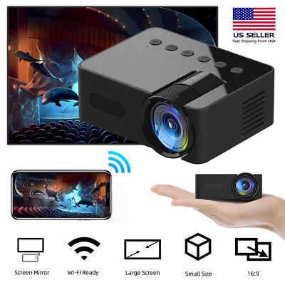 Mini Projector LED HD 1080P WIFI Home Cinema Portable Home Theater LCD Projector • $36.99