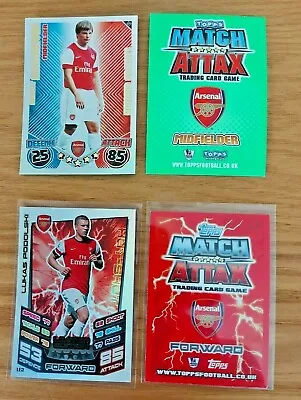 Match Attax Foiled LTD EDITION Card 10/11 -12/13 Either Podolski Or Arsehavin • £1.50