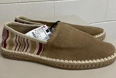 Zara Men's Espadrille Slip On Shoes Size 11 Suede New • $32.99