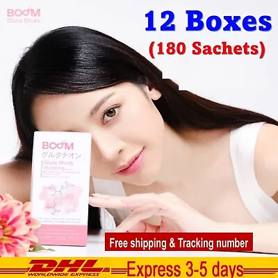 12x Boom Gluta Shots Instant Powder Absorbed Anti-Aging Healthy Skin Reduce Acne • $197