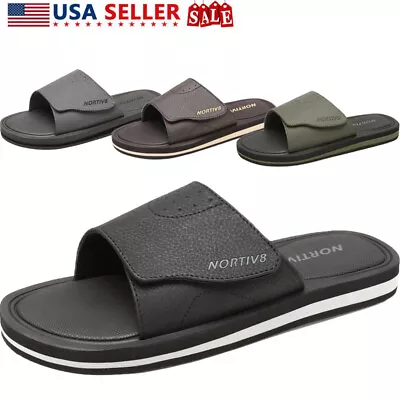 Men Athletic Slides Beach Sandals Outdoor Indoor Casual Sandals Summer Slippers • $14.99