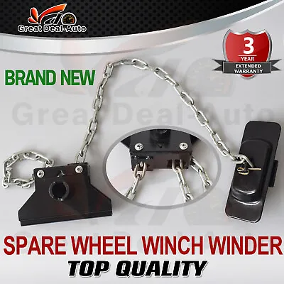 Spare Wheel Tire Winch Winder Chain Assembly For Nissan Navara D22 4WD 1997-ON • $45