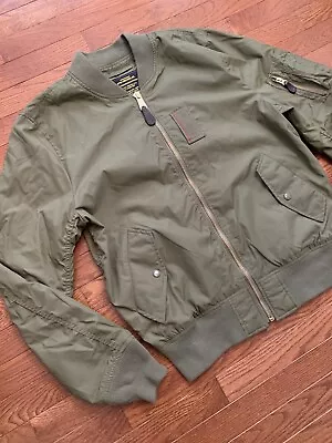 Alpha Industries Mens Bomber Style Jacket Military Green Size Large Clean • $99