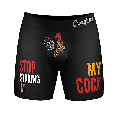 Mens Stop Staring At My  Boxer Briefs Funny Sarcastic Joke Graphic Novelty • $18.99