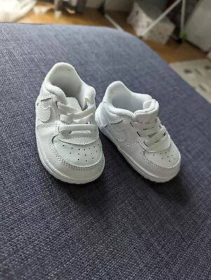 Nike Air Force 1 Crib White Infant Baby Size 2.5 • £4.99
