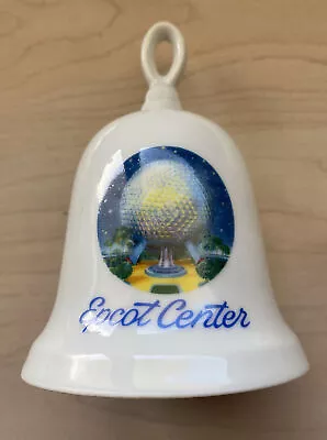 1982 DISNEY EPCOT CENTER Inaugural  Opening Year Souvenir Ceramic Bell White • $14.99