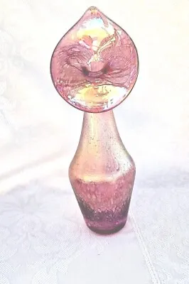 £22 • Buy Heron Glass Lily Vase In Rose Pink - 22 Cm - Hand Crafted In Lake District, UK