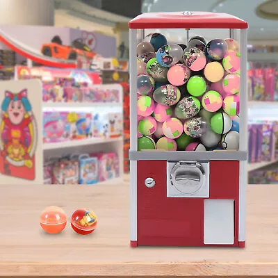 1.1-2.1  Gumball Machine Vintage Candy Vending Dispenser Coin Bank Big Capsule • $119