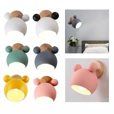 Wall Sconces Cute Cartoon Nordic Creative Bedside Lamps Modern For Kids Room • £24.24