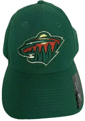 NHL Cap Hat Minnesota Wild Hockey Green Snapback Adjustable Adidas NWOT Gift • $22.50