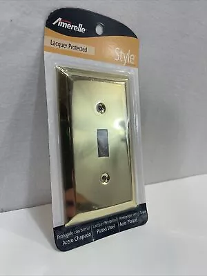 Toggle Wall Plate Lacquer Protected Plated Steel Gold • $6.71