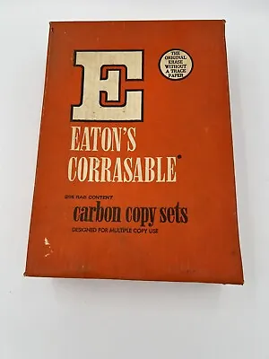 Vintage Easton's Corrasable Carbon Copy Sets CS 409-1 Size 8.5  X 11  • $12.99