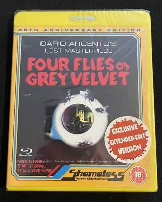 Four Flies On Grey Velvet: Blu-Ray Dario Argento's • £8