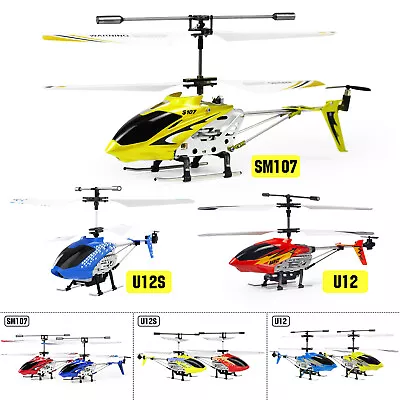 S107/ U12S RC Helicopter Phantom 3CH 3.5 Channel Remote Control Helicopter Toys • $29.42