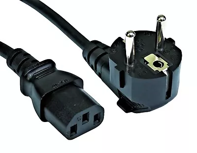 £2.95 • Buy EU IEC Kettle C13 Lead Cable European 2 PIN IEC Euro Plug 1.8M Space Saver