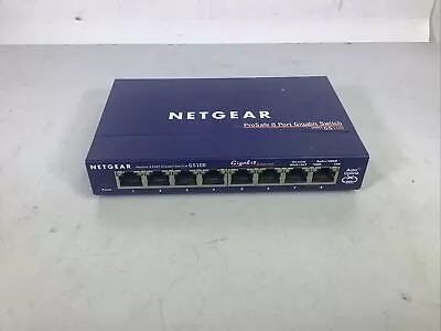 NETGEAR 8-Port Gigabit Ethernet Unmanaged PoE Switch (GS108) V3 - NG N4D • $13.50