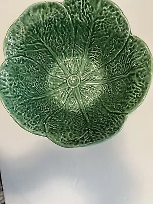 Olfaire Majolica Lg Green Cabbage Serving Bowl. 10.5” • $27.95