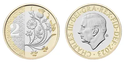 2023 £2 Two Pound Coin Flowers Of The Four Nations Brilliant Uncirculated • £15.95