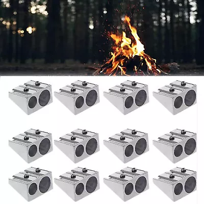 12pcs Magnesium Pencil Sharpener Survival 2-Hole Pencil Sharpener Magnesium A.. • $9.95