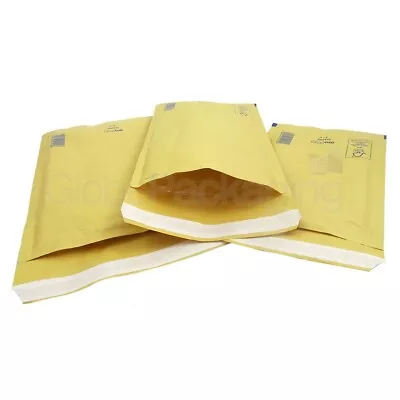 200 X AROFOL AR1 GOLD BUBBLE ENVELOPES PADDED BAGS 100x165mm A/000  *VALUE* • £14.75