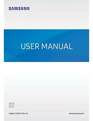 Samsung Galaxy Tab A Sm-t510 Printed Instruction Manual User Guide 137 Pages A4 • £14.99