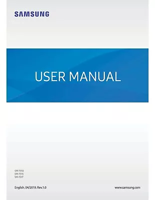 Samsung Galaxy Tab A Sm-t510 Printed Instruction Manual User Guide 137 Pages A5 • £13.99