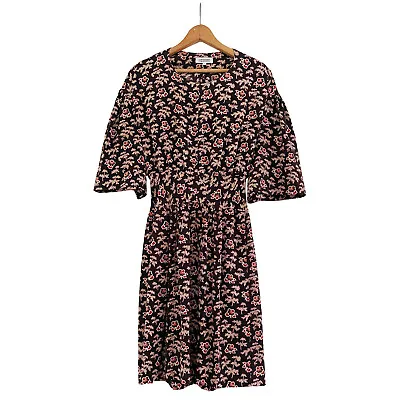 A DETACHER Silk Floral Print Dress Fit & Flare Knee -Length Womens Size 4 • $299