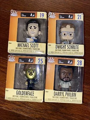 Funko Mini The Office Lot Of 4 Michael Scott #19 Dwight Schrute #21 Goldface • $24.99