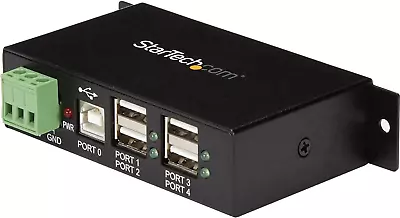 4-Port USB 2.0 Hub - Metal Industrial USB-A Hub - Din Rail Wall Or Desk Mountab • $88.29