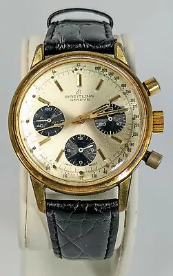 Vintage 1970's Gold Face Breitling 815 Chronograph  Long Playing  Watch • $3000