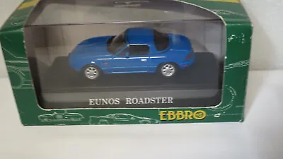 1/43 Ebbro Mazda Mx5 Eunos Roadster Blue #109 Includes  Soft Top Roof • $134.99