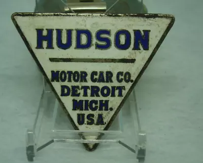 Vintage 1914-26 Super Six Hudson Radiator Emblem Car Auto Badge Enamel • $98.95
