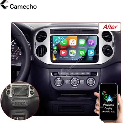 32GB Android 12 Apple Carplay Car Radio Stereo For VW Volkswagen Tiguan GPS Navi • $126.99