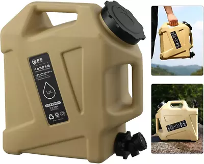 3.2 Gallon(12L) Water Containers With Spigot Camping Water Tank No Leakage Port • $40.39