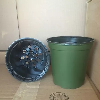 1 Gallon Trade Plastic Nursery 6  X  6   Flower Pots *SAME DAY SHIPPING* • $12