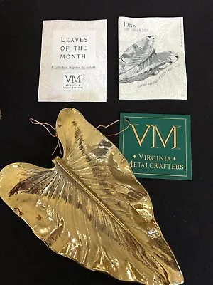 $75.11 • Buy VA Metalcrafters Polished Brass June Calla Lily Sand Cast Hand Finish NIB Art