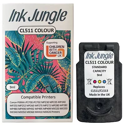 PG510 Black & CL511 Colour Ink Cartridges For Canon PIXMA MX340 Printer • £14.95