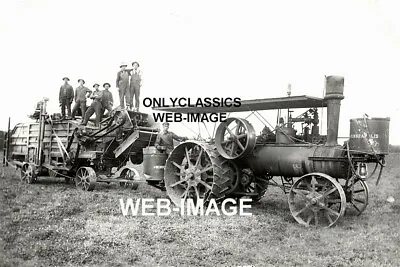 1912 Minneapolis Moline Vintage Steam Tractor Thrasher Minnesota Farm 8x12 Photo • $14.41